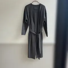 Spick & Span グレー ロングコート ベルト付き