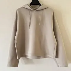 ユニクロ ドライソフトスウェットプルパーカ M ベージュ