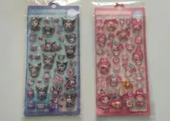 マイメロとクロミ水入りBONBONDROPシール 2枚入り