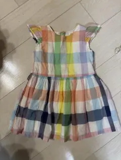 baby GAP チェック柄 ノースリーブ ワンピース