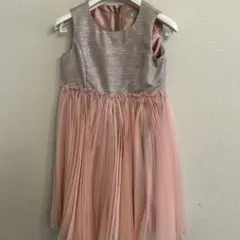 TOCCA スリーブレスドレス 100cm ピンク・グレー