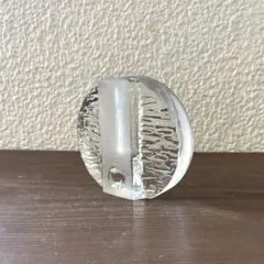 ドイツ ヴィンテージ ブロック アイス ガラス 花器 フラワーベース 一輪挿しのサムネイル