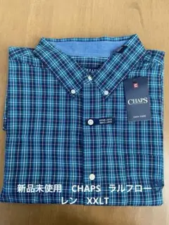 新品未使用　CHAPS チェック柄　長袖シャツ XXLT ラルフローレン