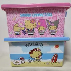 サンリオ キティ お菓子入りコンテナボックス2個 - メルカリ