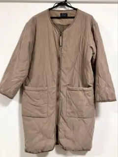キルティングジャケット　ベージュ　Mサイズ