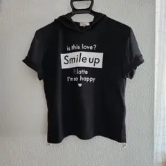 Pink Latte フード付きTシャツ M 黒