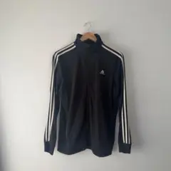 adidas ブラック ジャージジャケット