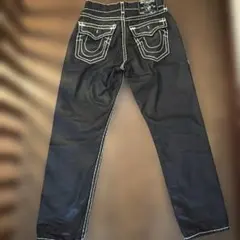 TRUE RELIGION ROCKY ストレートデニムパンツ ブラック 30 - メルカリ
