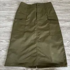 BACK NUMBER カーゴロングスカート カーキのサムネイル