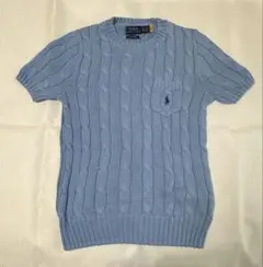 Polo Ralph Lauren ラルフローレン　半袖ケーブルニット