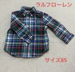 ポロ・ラルフ・ローレン チェック柄長袖シャツ