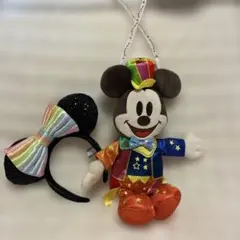 ディズニー 40周年 ミッキー ショルダーバッグ　ミニーカチューシャ