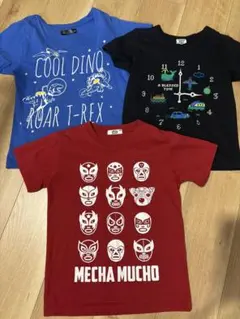 キッズ 半袖Tシャツ 3枚セット 130-140cm
