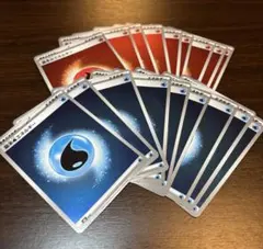 エネルギーカード　炎　水　各9枚　スタートデッキ100