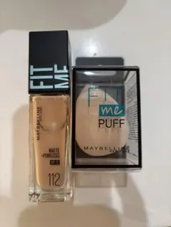 【セット】メイベリン　フィットミーリキッドファンデーションR 112 30ml