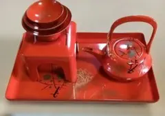 御屠蘇器 松竹梅 おとそ お屠蘇 朱色 酒器 祝事 正月 お祝い事のサムネイル