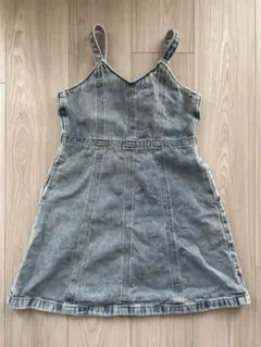 GU デニムジャンバースカート 130