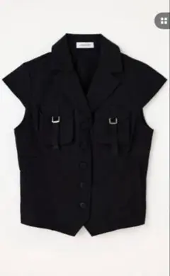 LAGUA GEM POCKET COMPACT SHIRT ブラックのサムネイル