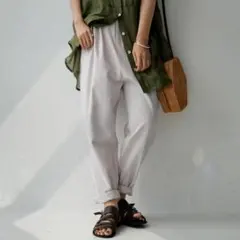 【年末年始セール】新品◆antiqua タック ジョッパーズ パンツ ブルー