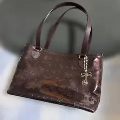 CLATHAS カメリア柄 エナメル トートバッグのサムネイル