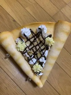 クレープサンプル,チョコアーモンドホイップカスタード