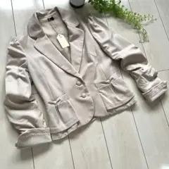 リボンポケットがときめく♡上品ガーリーテーラードジャケットのサムネイル