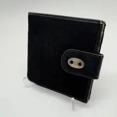 CELINE　セリーヌ　ヴィンテージ財布　マカダム コンパクト レザー