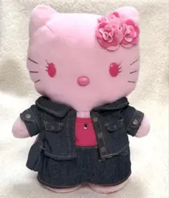 マクドナルド　ピンクキティちゃん　ぬいぐるみ　デニム　バッグ付き