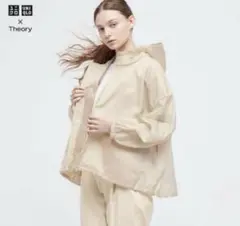 「VERY」掲載シャカアウター・ユニクロ セオリー ナイロンパーカ ベージュ L