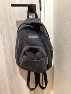 ジャンスポーツ　JANSPORT コーデュロイ　ミニリュック　チャコール