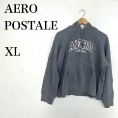 【美品】Aeropostale エアロポステール パーカー グレー ロゴ XLのサムネイル