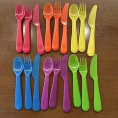 IKEA KALAS プラスチック製カトラリー ナイフ フォーク スプーンのサムネイル