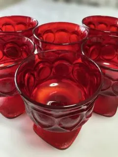 レッドシャーベットグラス 6個セット - メルカリ