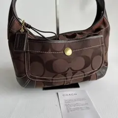 COACH hobo signature y2k bag 11290 brown