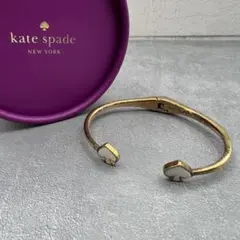 kate spade White spade bangle gold