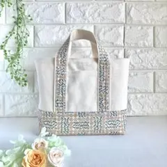 ミニトートバッグ　リバティ　スリーピングローズ柄