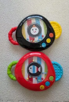 しましまぐるぐる　ラトル2個セット