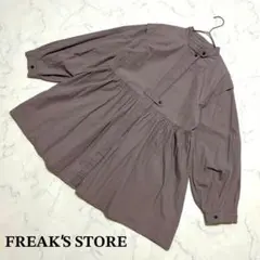 【フリークスストア】 バルーンスリーブフレアミニワンピース 美品 チュニックのサムネイル
