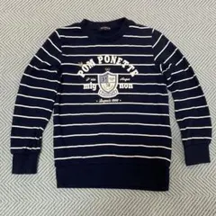 Pom ponette ポンポネット　ネイビー ストライプ トレーナー　150㎝