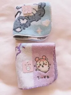 ちいかわ　モモンガ　古本屋　タオルハンカチ　二枚セット