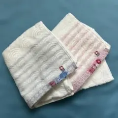 和柄　今治タオル　フェイスタオル 2枚セット