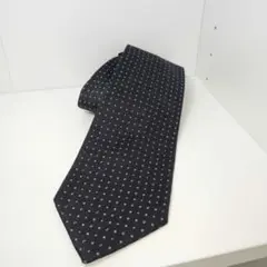 ネクタイ　ドット柄　ブラック