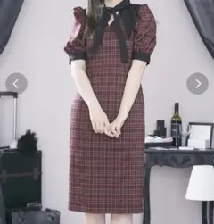 EATME ビッグカラータイトワンピース