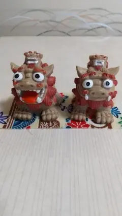 シーサー 置物 2体セット 伝統工芸品