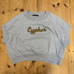 Munich Cypher ロゴ刺繍 半袖Tシャツ グレーのサムネイル