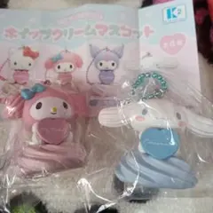 お*ん様 サンリオキャラクターズ ホイップクリームマスコット マイメロディ、シナ