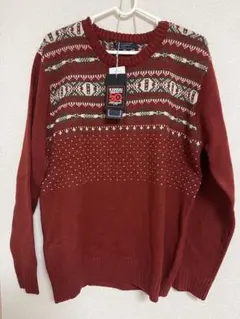 KANSAI YAMAMOTO クリスマス　ノルディック柄ニット Lサイズ　新品のサムネイル
