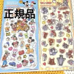 プチドロップステッカー　シール　ミッキー&フレンズ　トム&ジェリー