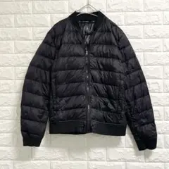 Lapwing ブラック ダウンジャケット ジップアップ ブルゾン M
