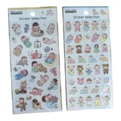 Sticker Selection セリア　すくすく赤ちゃんシール